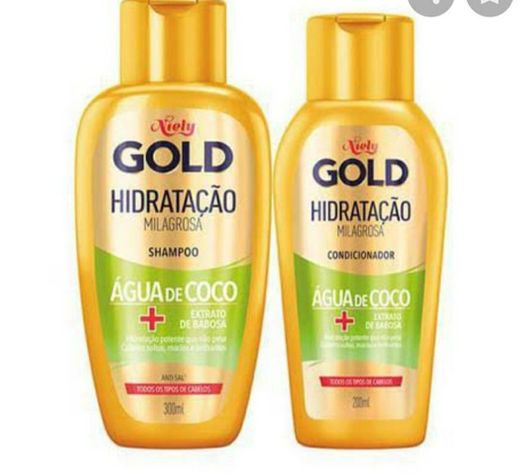 Shampoo e condicionador gold