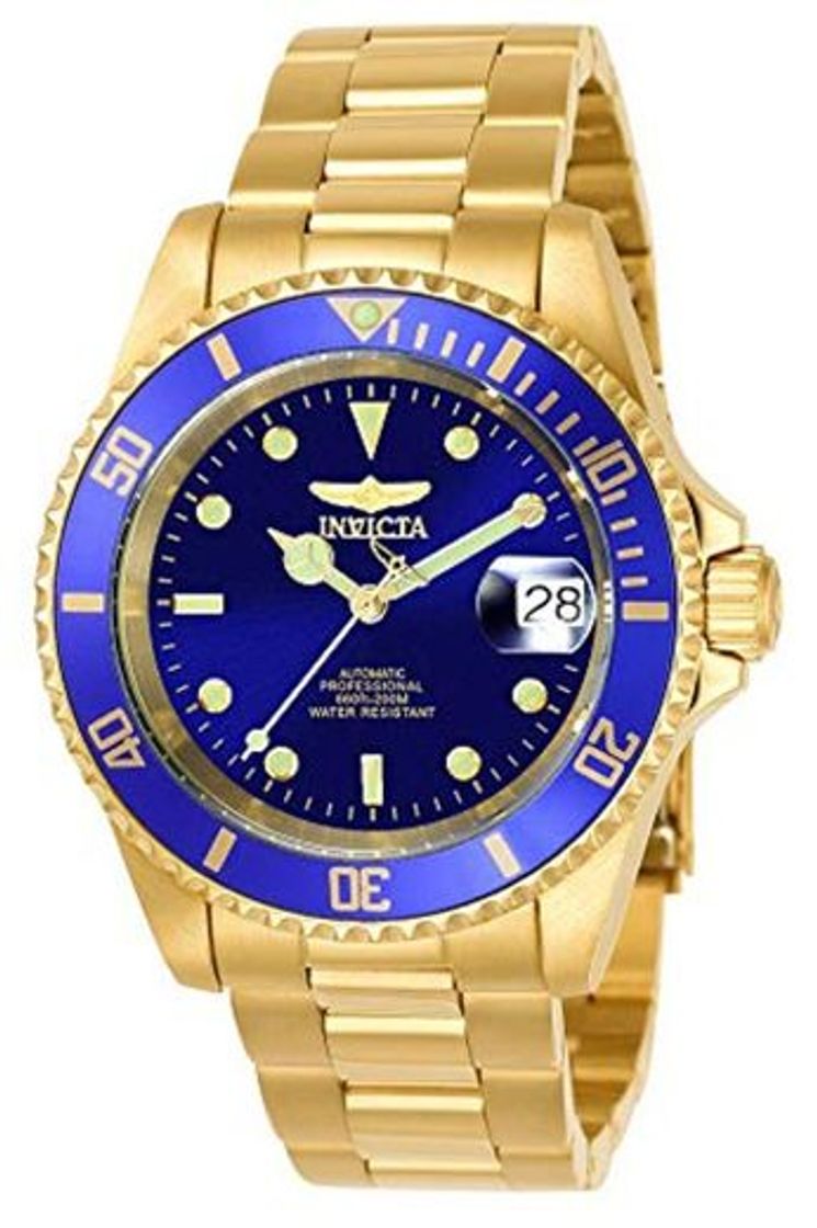 Moda Invicta 8930OB Pro Diver Reloj Unisex acero inoxidable Automático Esfera azul