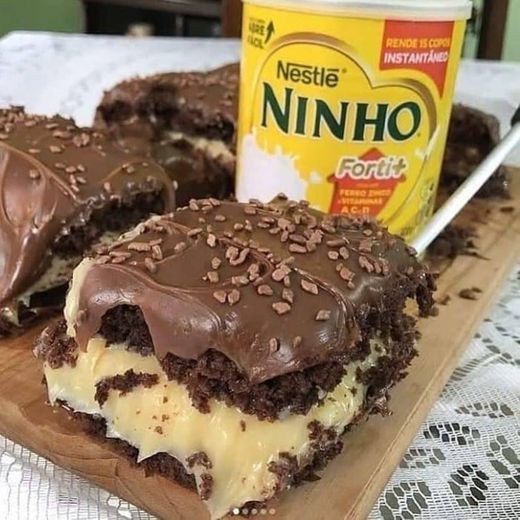 Bolo de leite ninho 