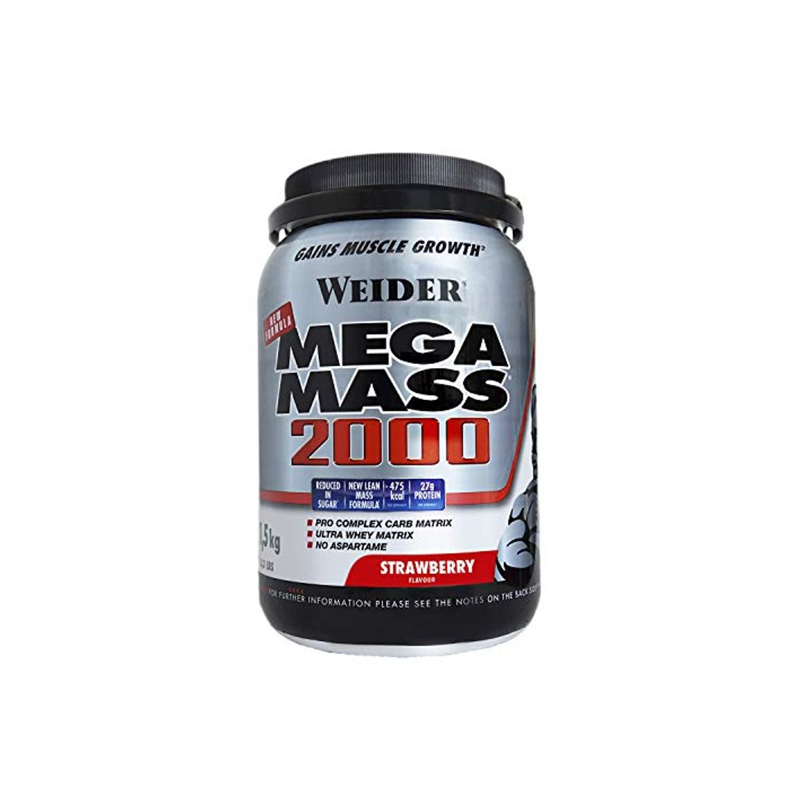 Fitness Weider Mega Mass 2000 Sabor Fresa