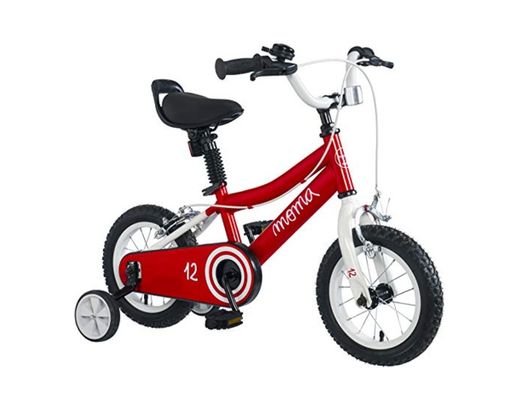Moma Bikes Infantil 12" Bicicleta con ruedines incluidos
