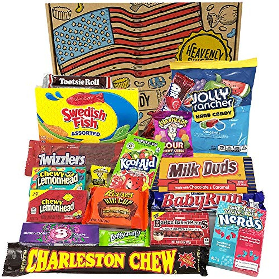 Products Cesta con American Candy