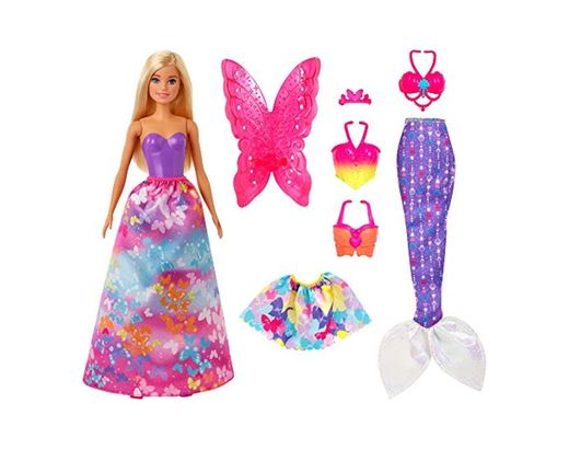 Barbie Dreamtopia set de modas y accesorios, juguete para niñas y niños