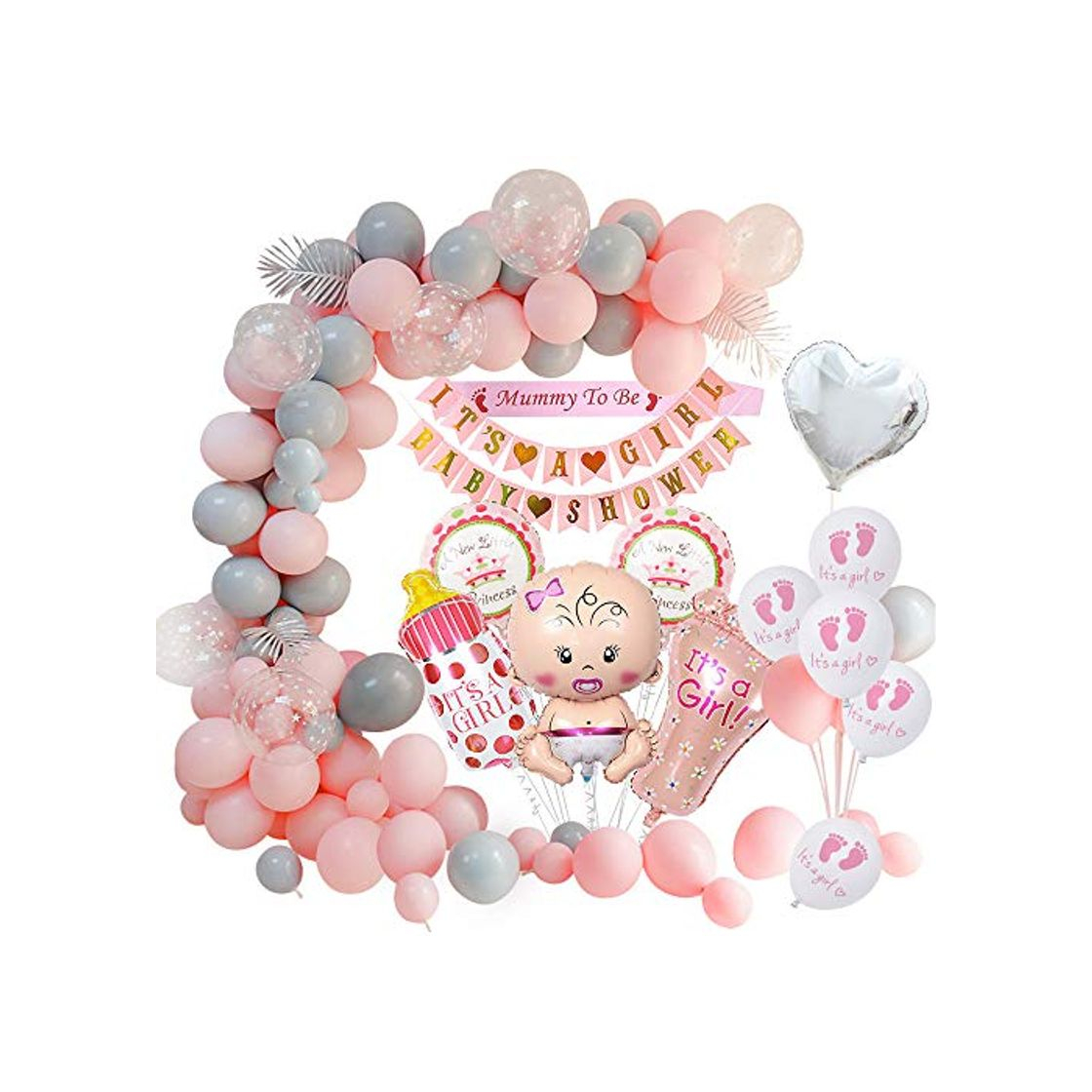 Social MMTX Baby Shower Decoraciones niña