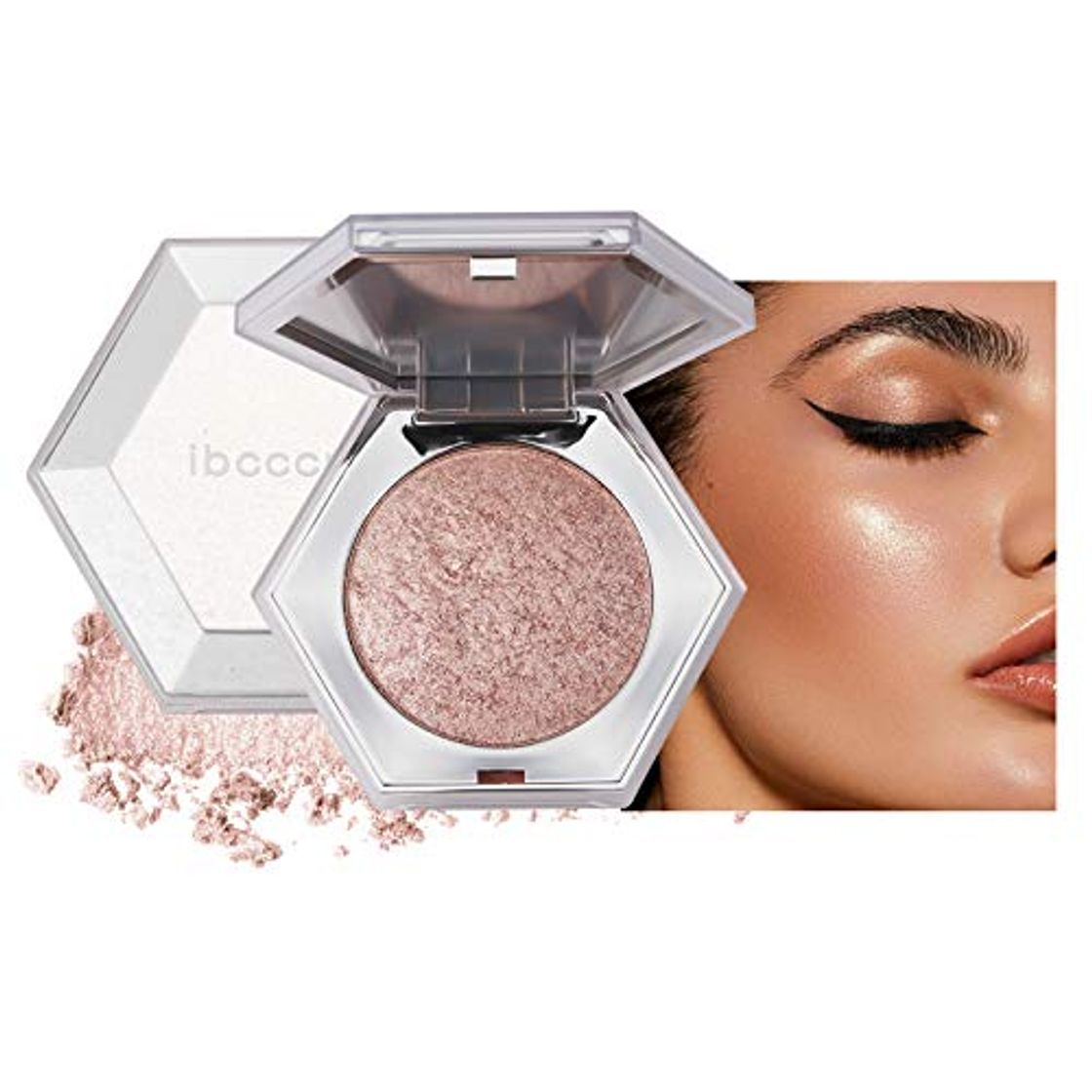 Producto Mimore Polvo iluminador Diamante Highlight Paleta de resaltado Resplandor de maquillaje facial