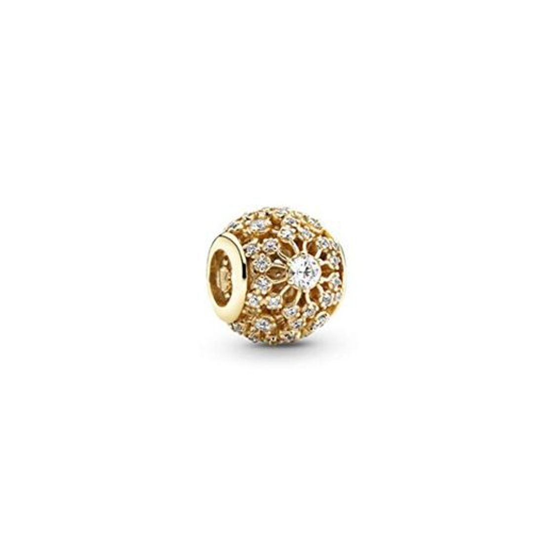 Products PANDORA Mujer de Charm Interior Brillo 585 Oro Amarillo Circonitas Transparente Brillant Filo – 750838 CZ