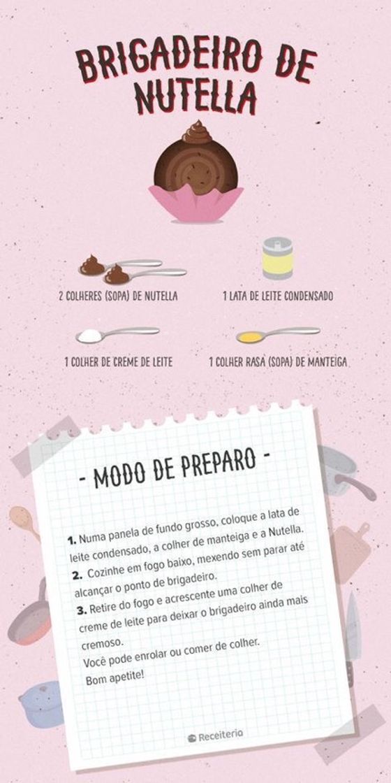 Moda brigadeiro de nutella 