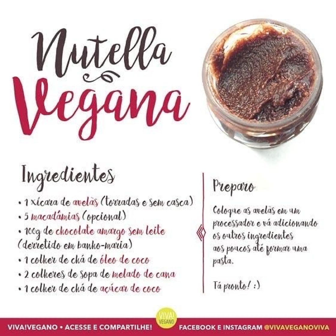 Moda nutella vegana 