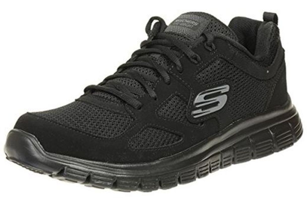 Fashion Skechers Burns, Zapatillas para Hombre, Negro