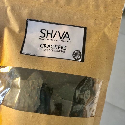 Crackers de carbón activado “shiva cocina”