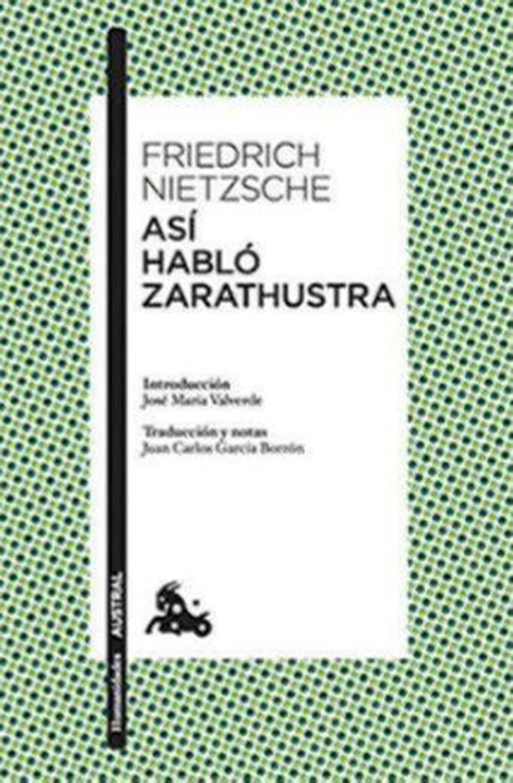 Libro Así habló Zarathustra