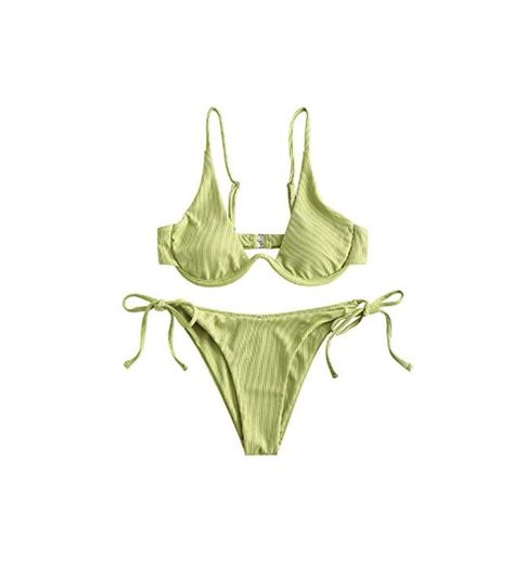 ZAFUL - Conjunto de bikini de dos piezas para mujer