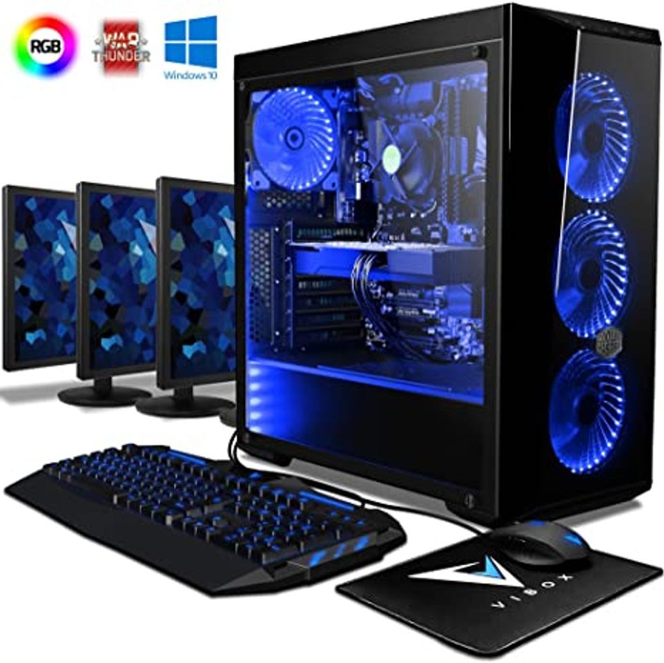 Electrónica Vibox Kaleidos SA4-102 Gaming PC Ordenador de sobremesa con 2 Juegos Gratis,