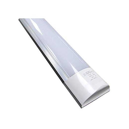 Luminaria Pantalla Lampara LED 150cm 48w. Color Blanco Frio (6500K). Tubo integrado