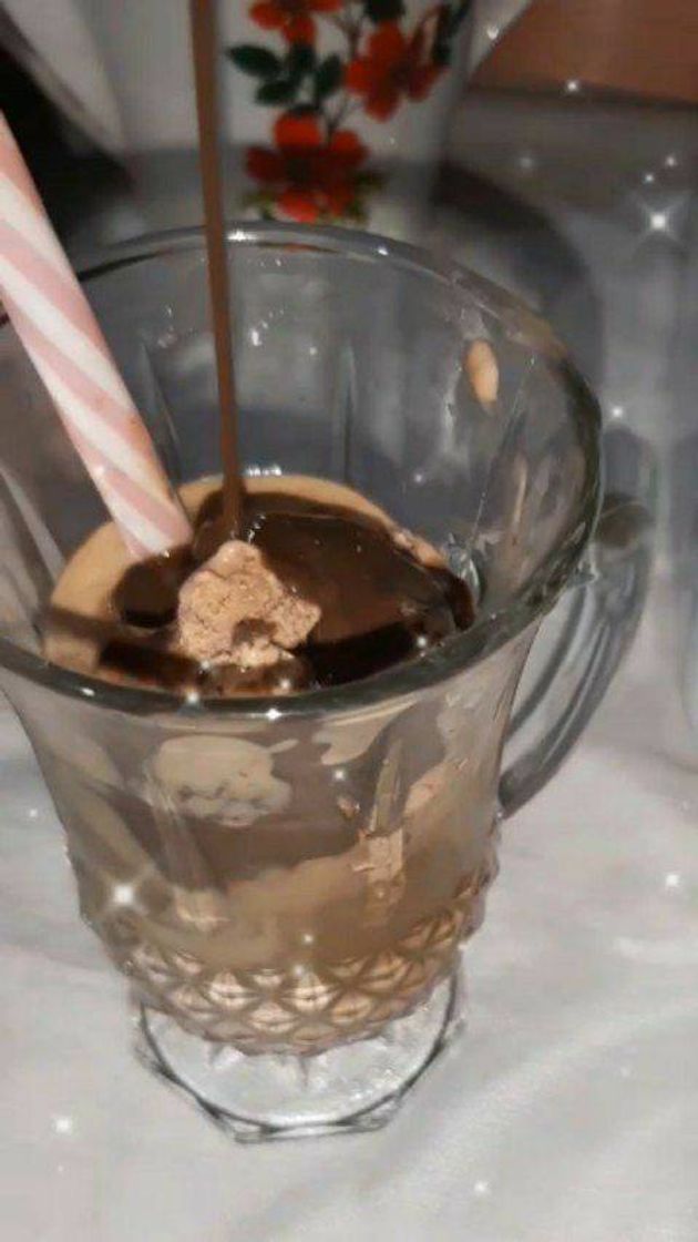 Receita de Café Cremoso com sorvete.
