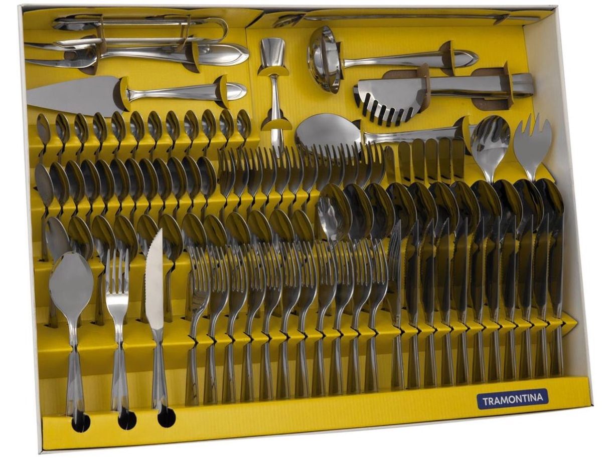 Social Faqueiro Tramontina Laguna Inox 100 peças