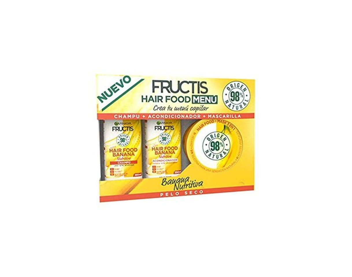 Product Garnier Fructis Cofre Hair Food Banana Nutritiva para Pelo Seco - Crea