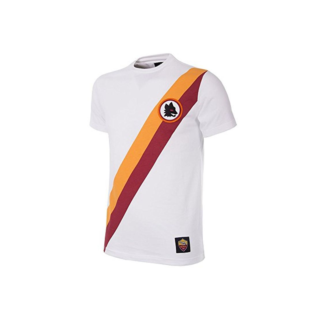 Fashion Copa As Roma Away - Camiseta Retro de Cuello Redondo para Hombre