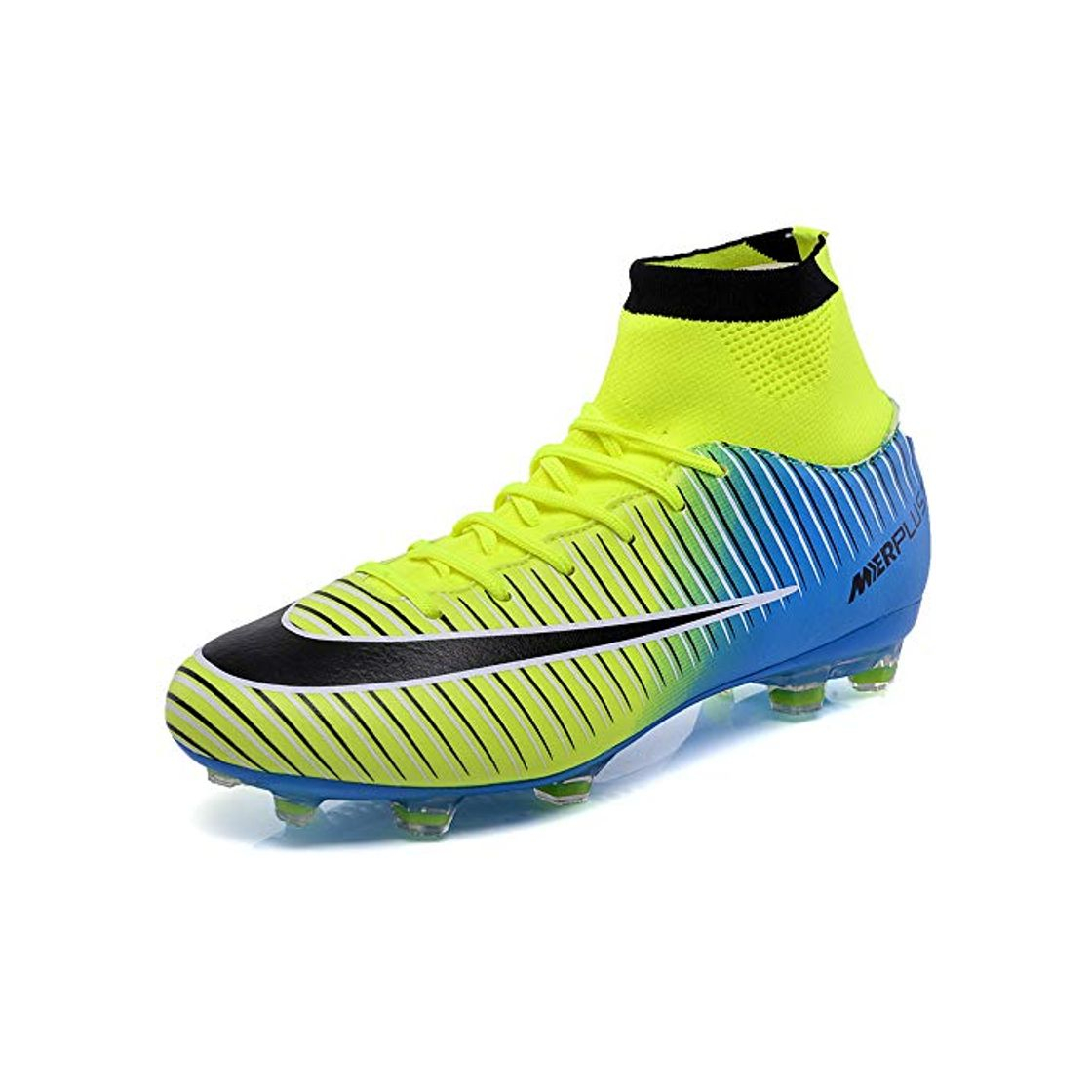 Fashion BOLOG Zapatos de Fútbol Hombre Spike Aire Libre Profesionales Atletismo Training Botas de Fútbol Ligero Tacos Futbol Zapatos de Deporte