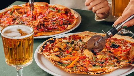 Pizza natura saludable y sin gluten