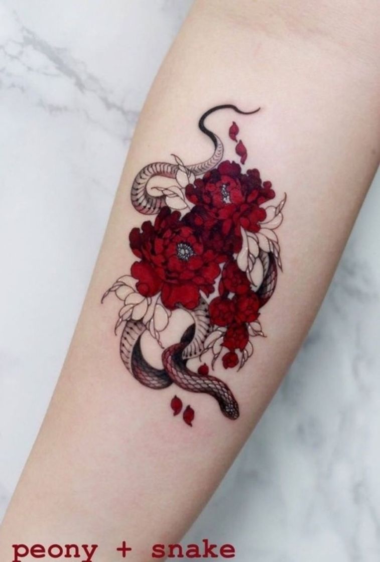 Moda peony + snake 