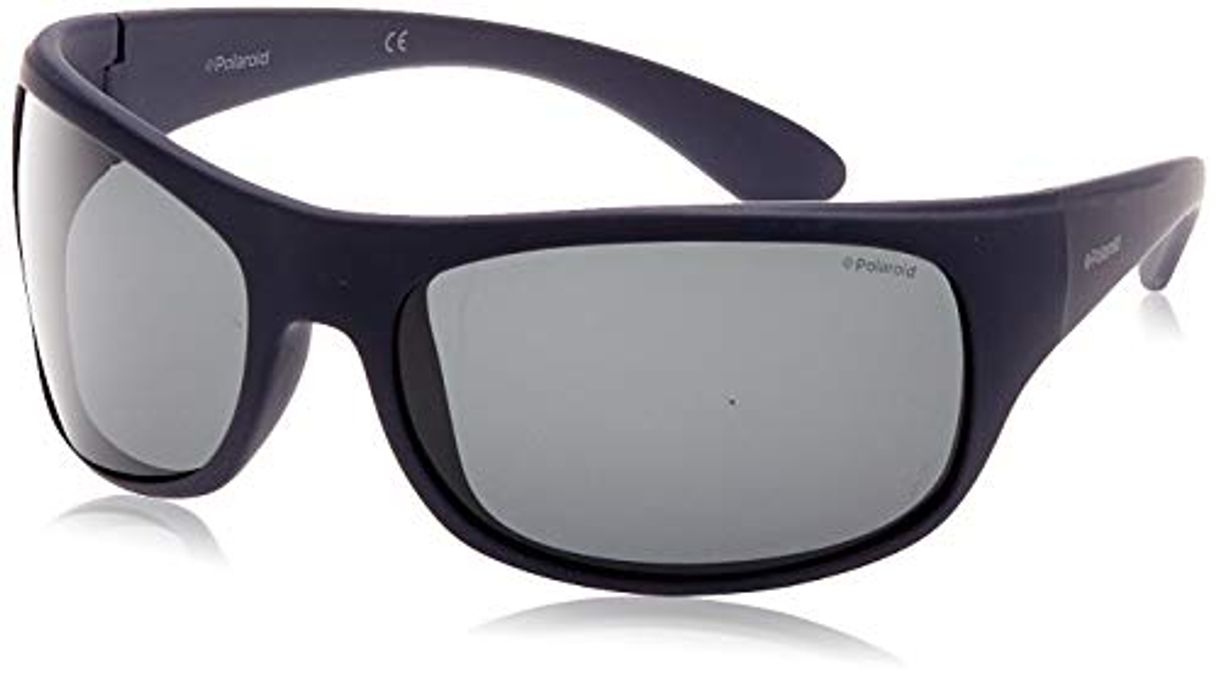 Fashion Polaroid 7886 - Gafas de sol rectangulares unisex, color azul