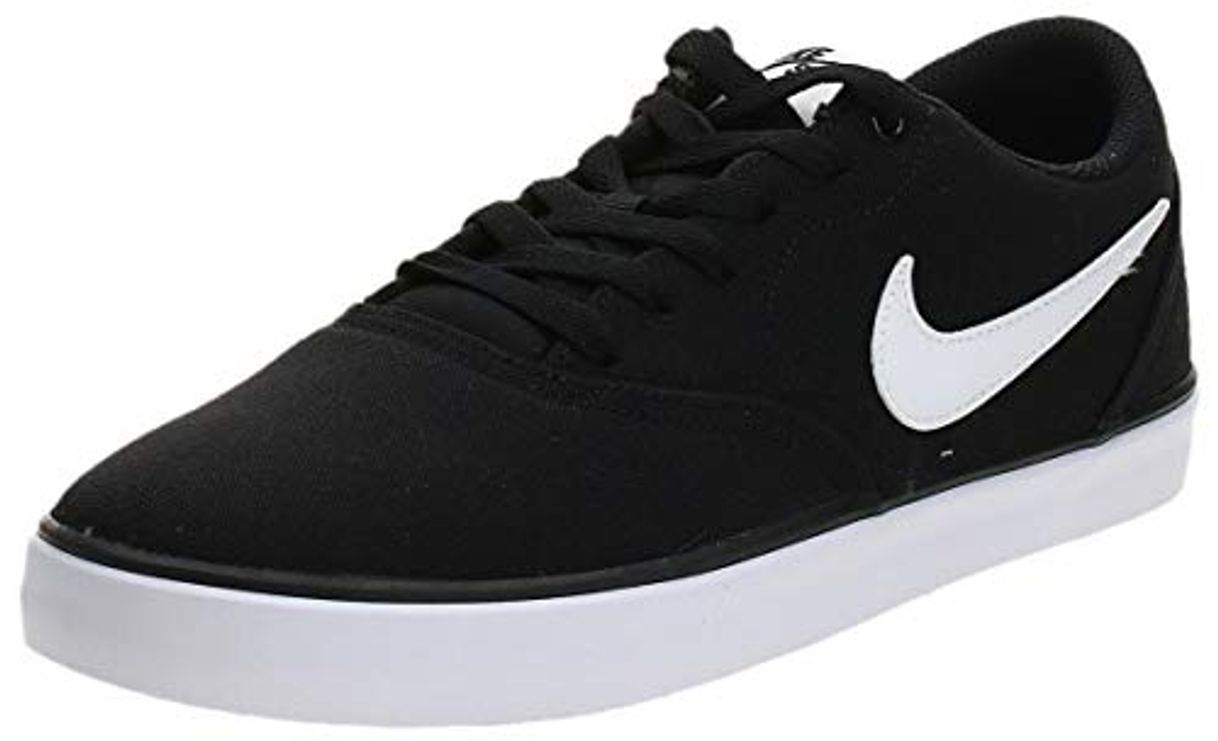 Moda Nike SB Check Solar Cnvs, Zapatillas de Deporte para Hombre, Negro