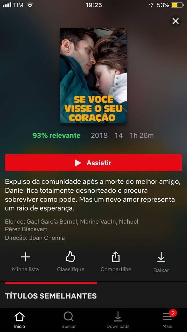 Película Se você visse o seu coração 