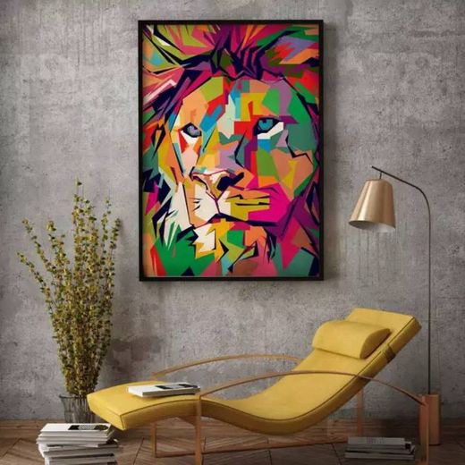 Quadro decorativo Leão 