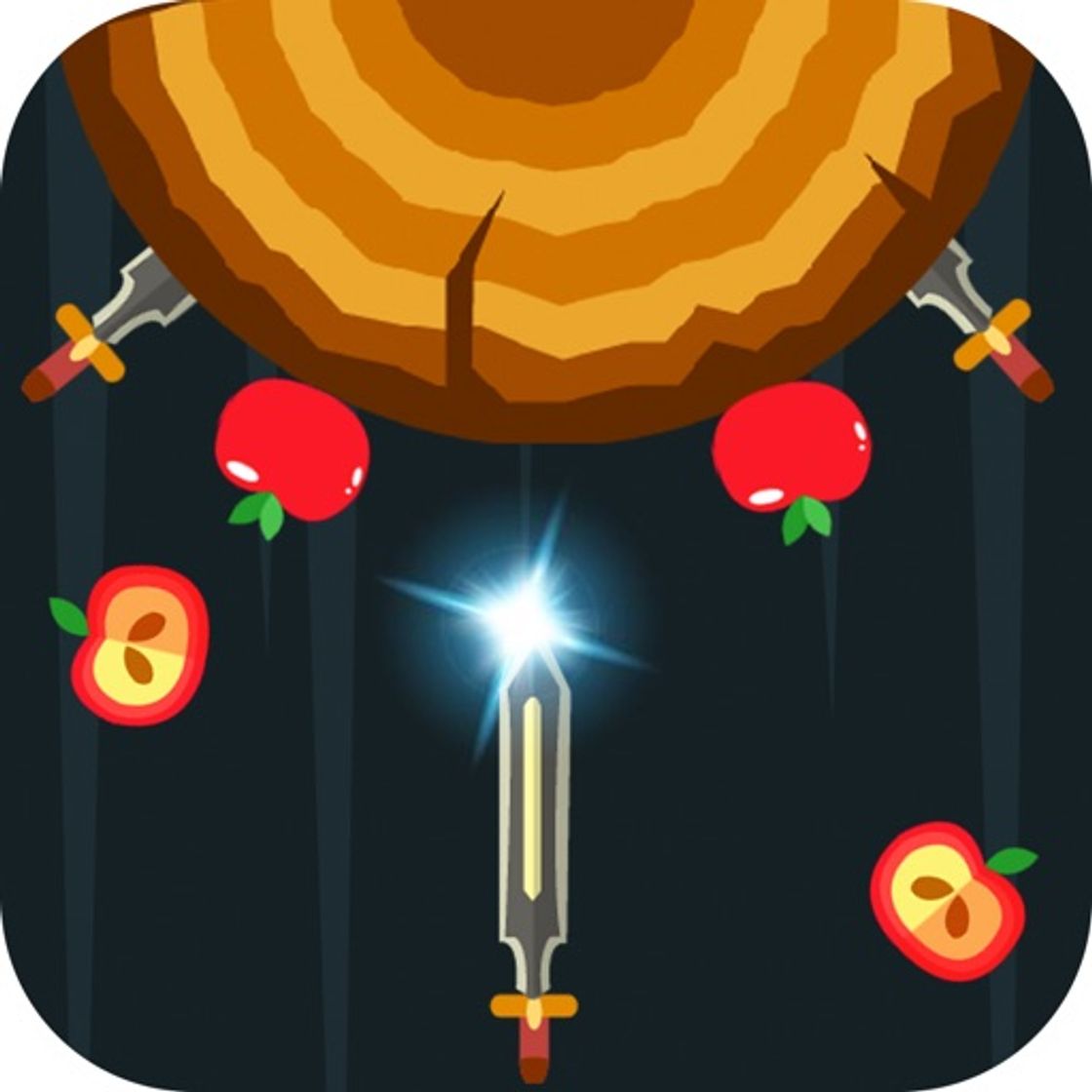 App Shooting fruit-flying knifer