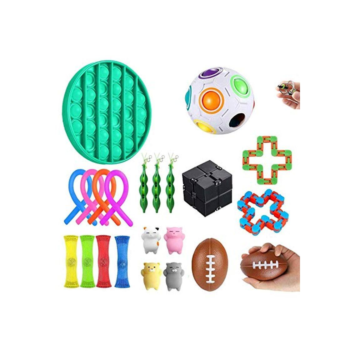 Productos LUCKKY Los Mejores Juguetes Fidget - 23PCS Juego de Juguetes sensoriales Fidget