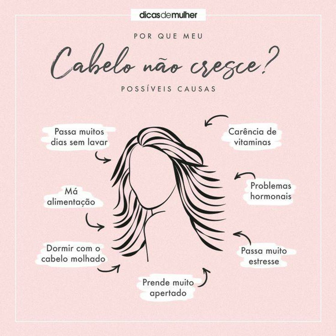 Fashion Motivos pro cabelo n crescer