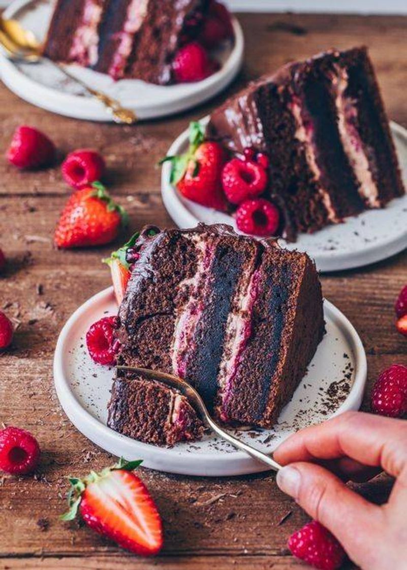 Fashion Chocolate Raspberry Cake🍰