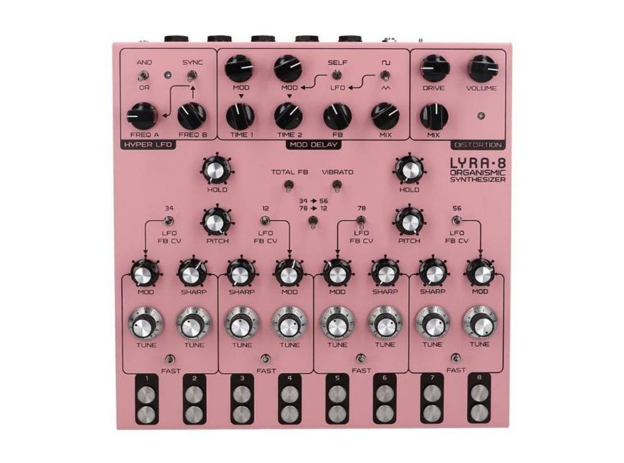 Social DRONE SYNTH PINK Lyra - 8 organismic