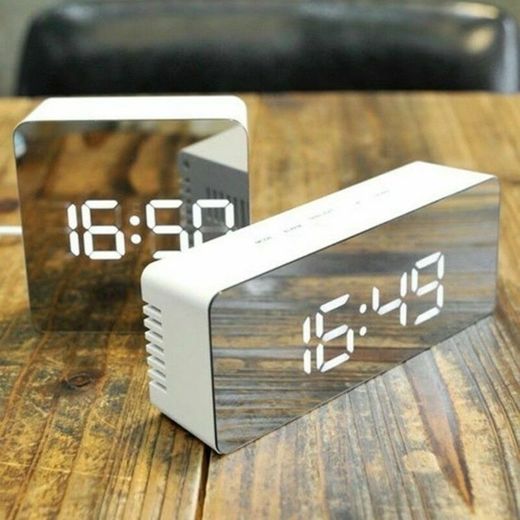 HOMVILLA Reloj Despertador Digital con Pantalla LED de Temperatura