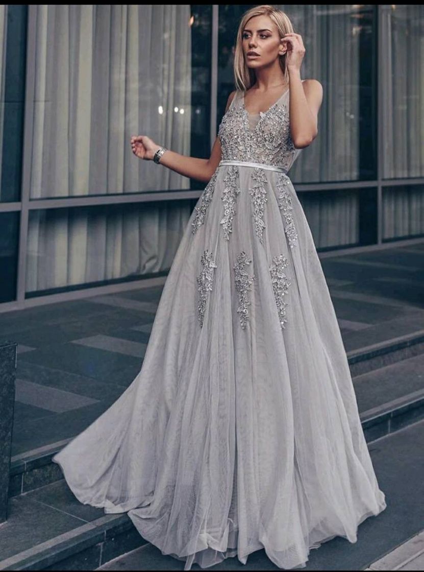 Social Ever-pretty cinza vestido glamour