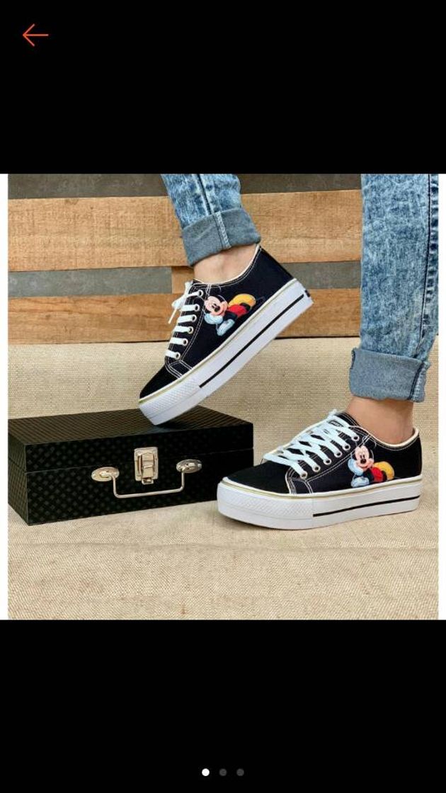 Fashion Tênis Feminino Plataforma All Star Mickey