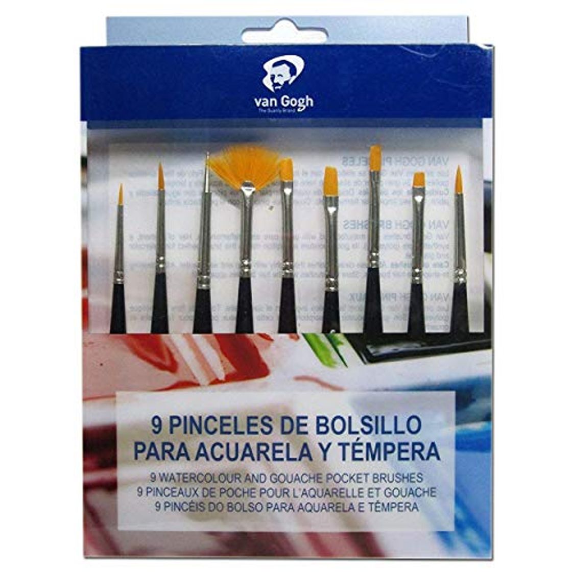 Product 9 PINCELES DE BOLSILLO PARA ACUARELA Y TÉMPERA VAN GOGH