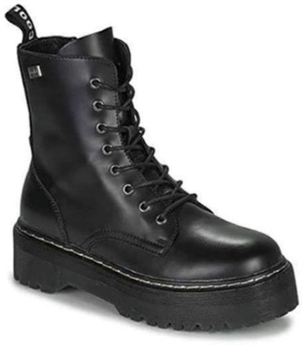 Social COOLWAY Abby, Botas Militares para Mujer, Negro