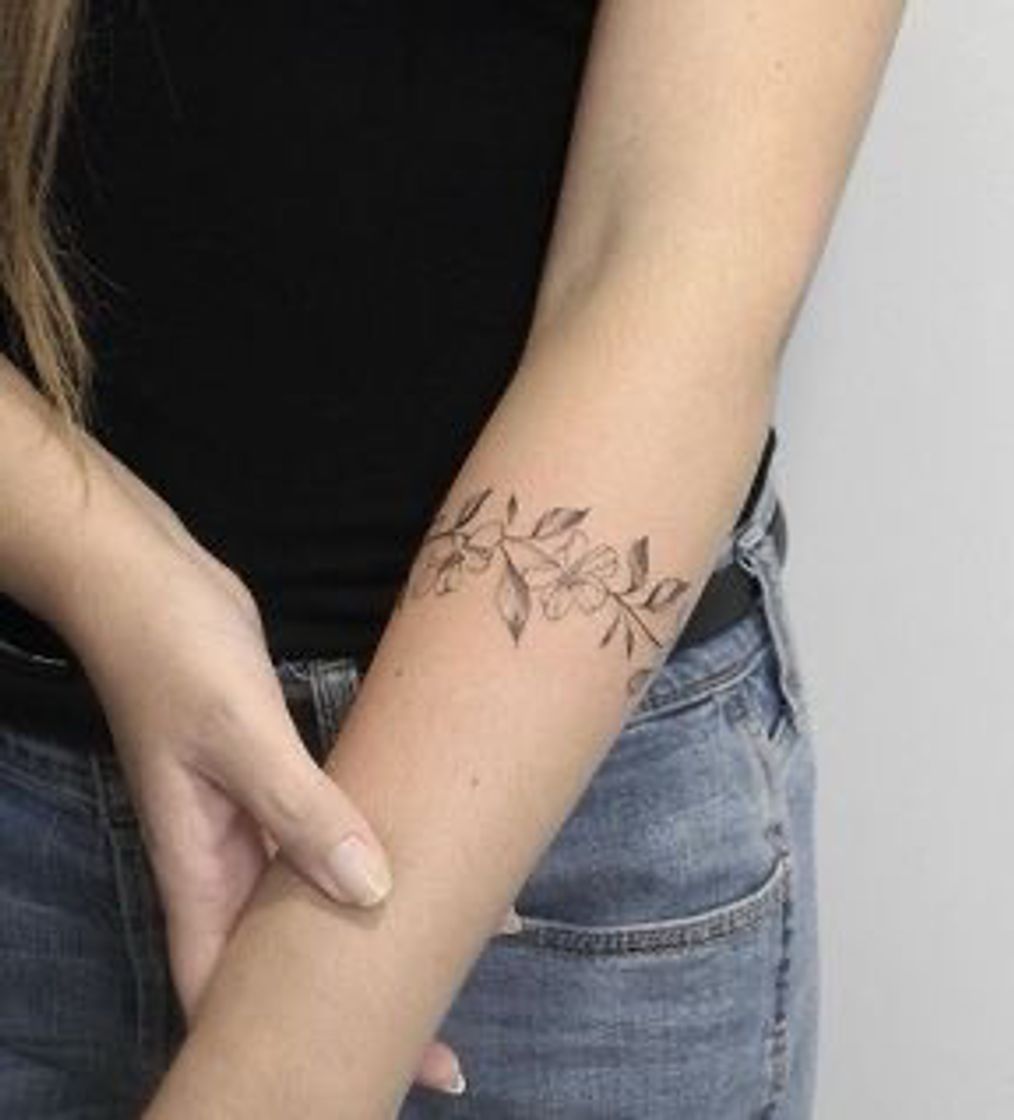 Moda tatuagens de flor