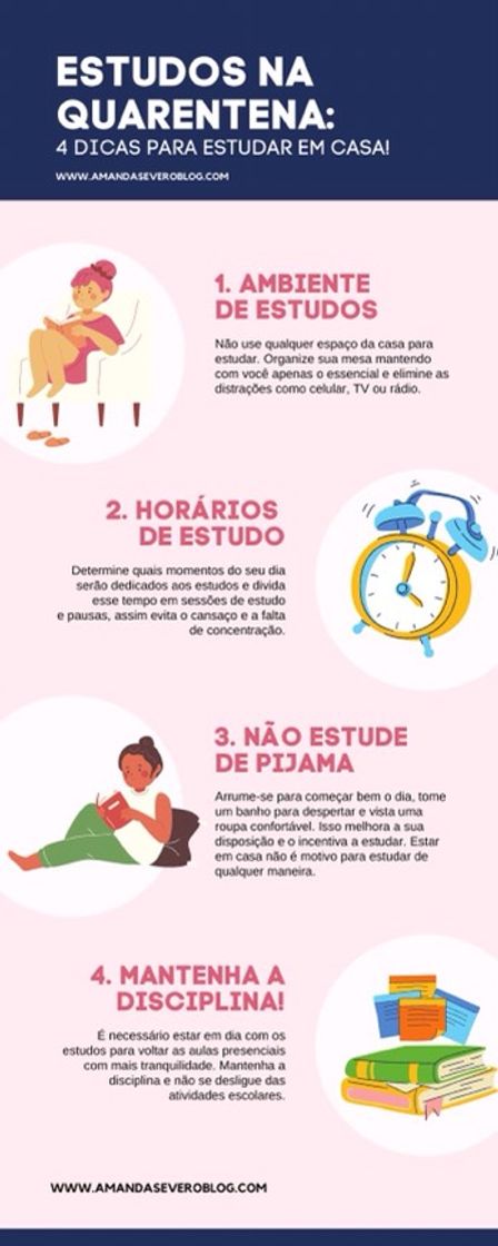 Fashion Motivação para estudar em casa 