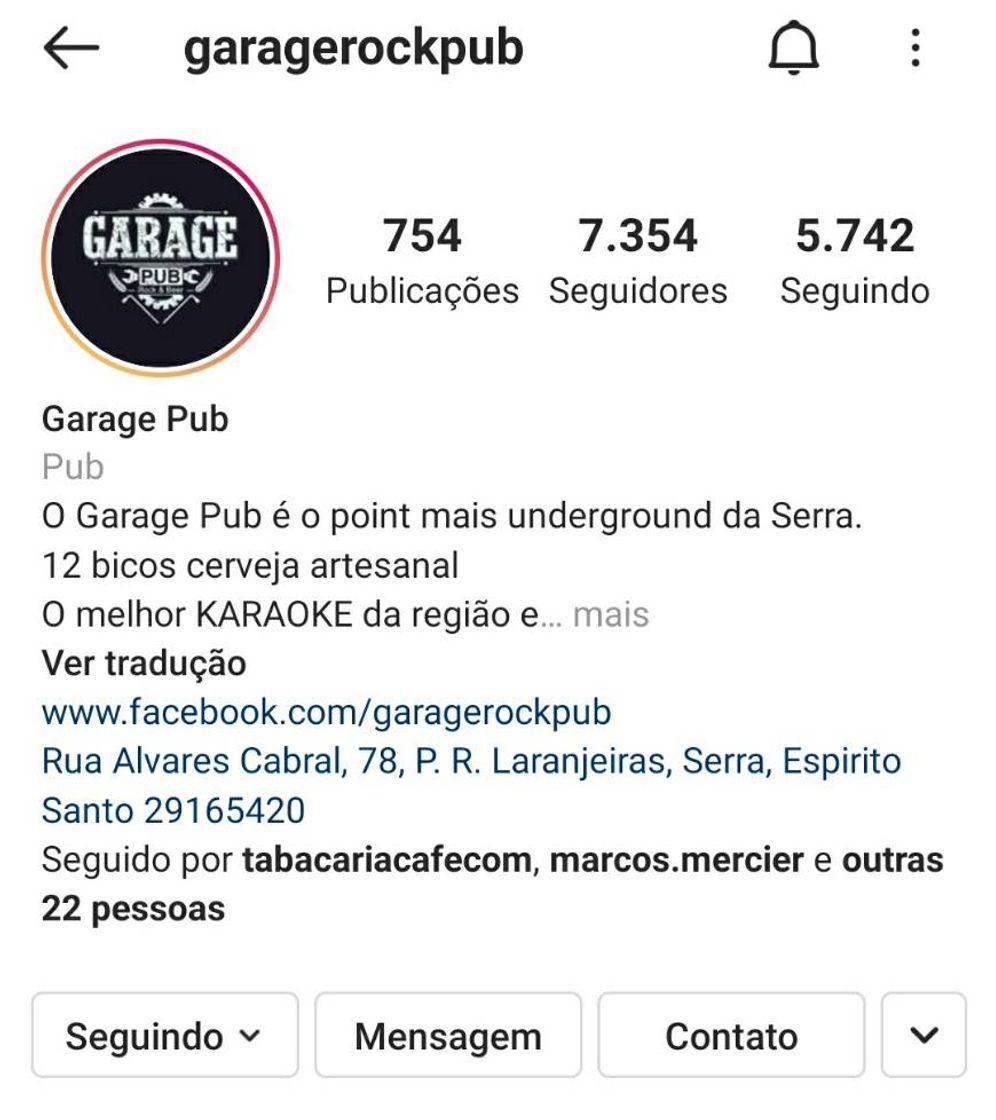 Restaurantes Garage Pub - o Pub mais underground do ES e com karaokê