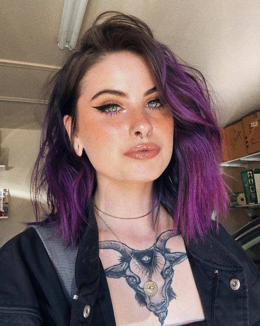 Moda Cabelo roxo inspiração 💜