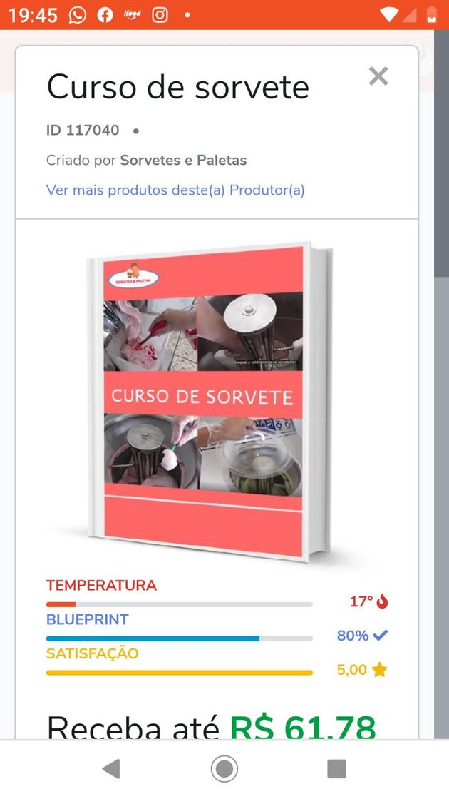 Moda Curso de sorvete