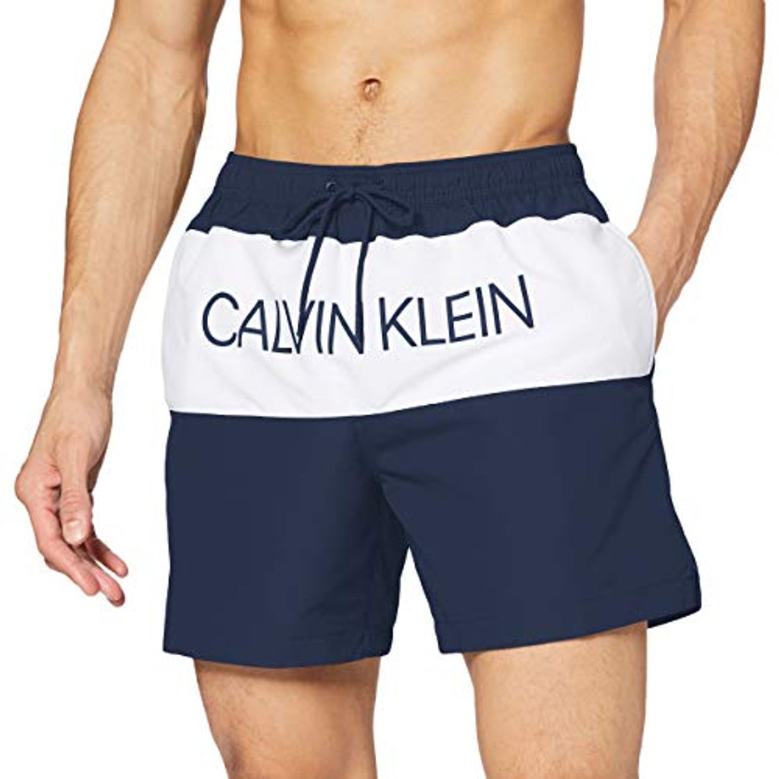 Fashion Calvin Klein Medium Drawstring Bañador, Azul