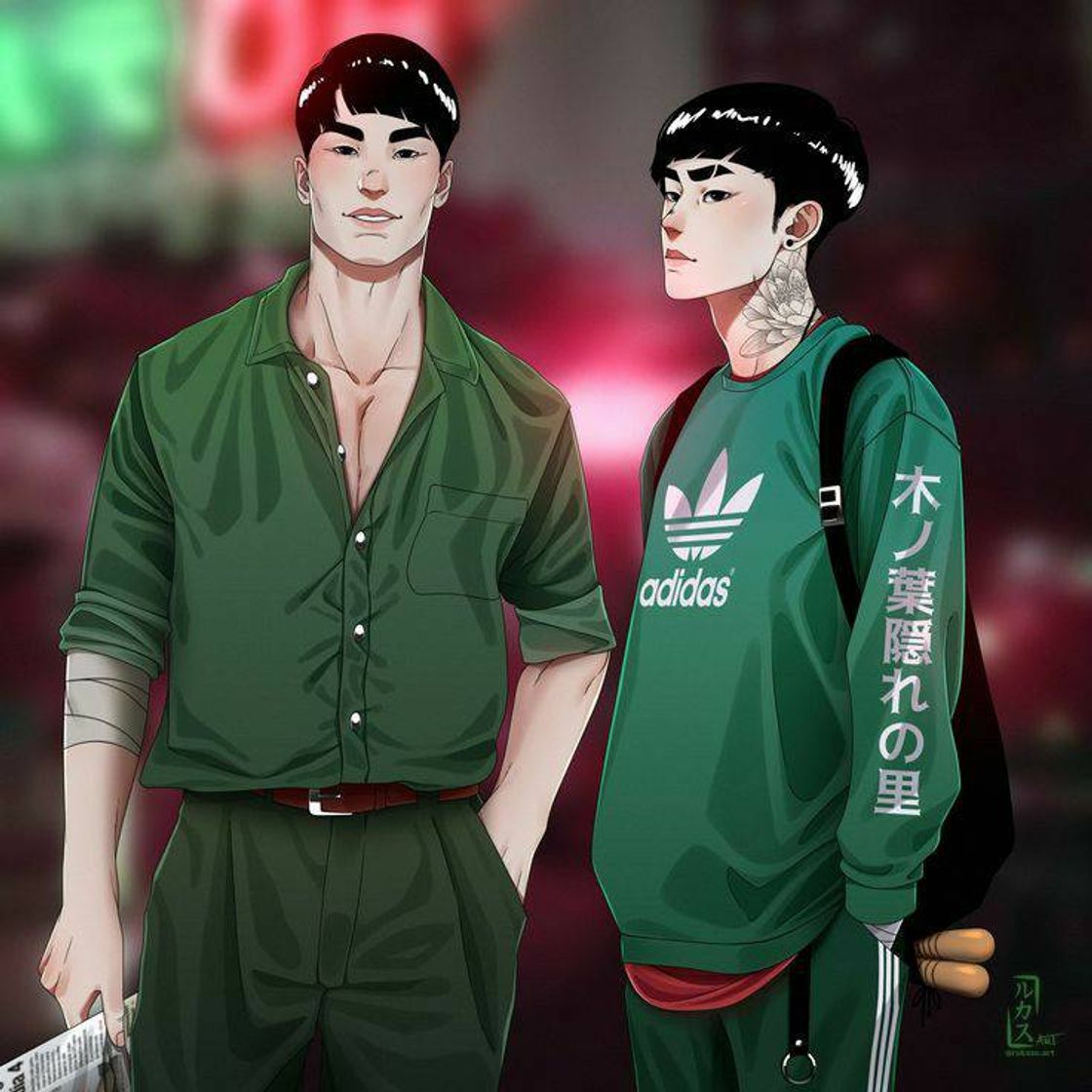 Social Maito Gai e Rock Lee