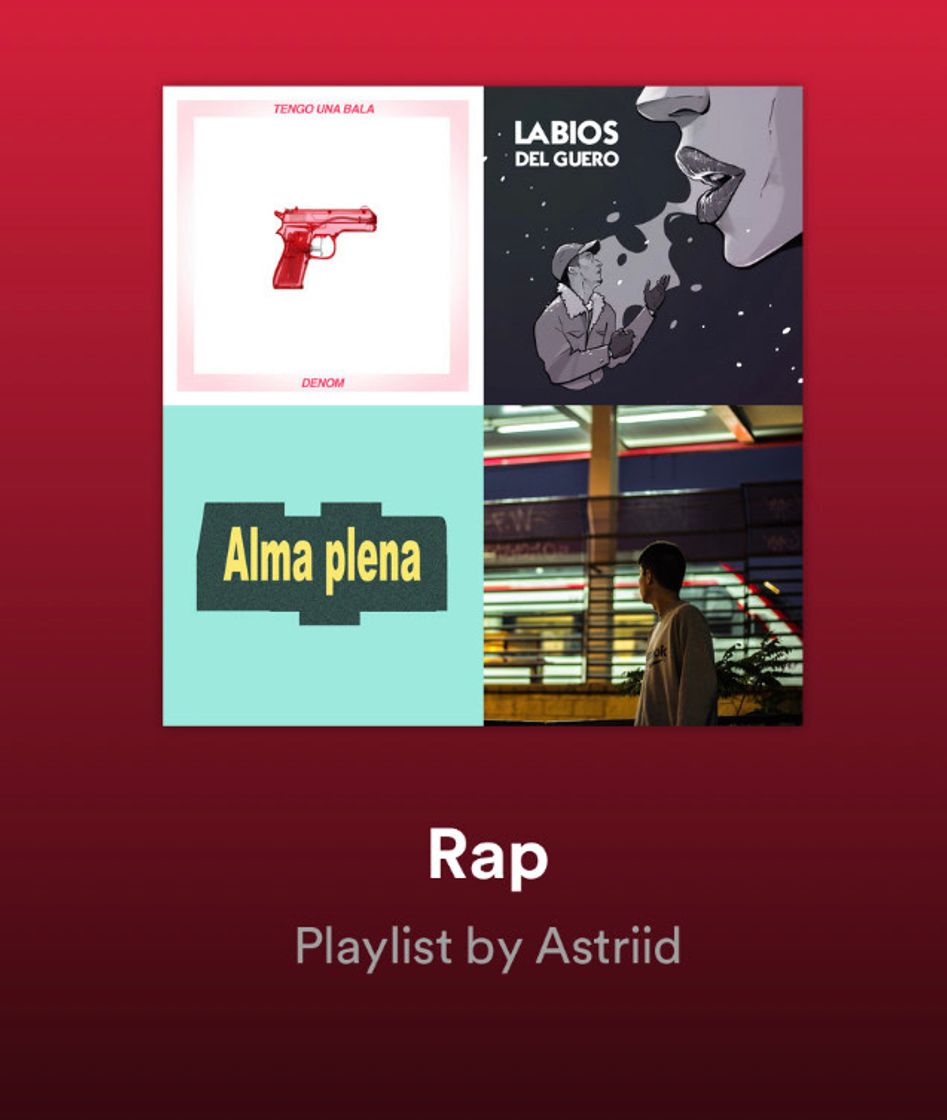 Canción Aquí os dejo mi lista de RAP🔝🔝