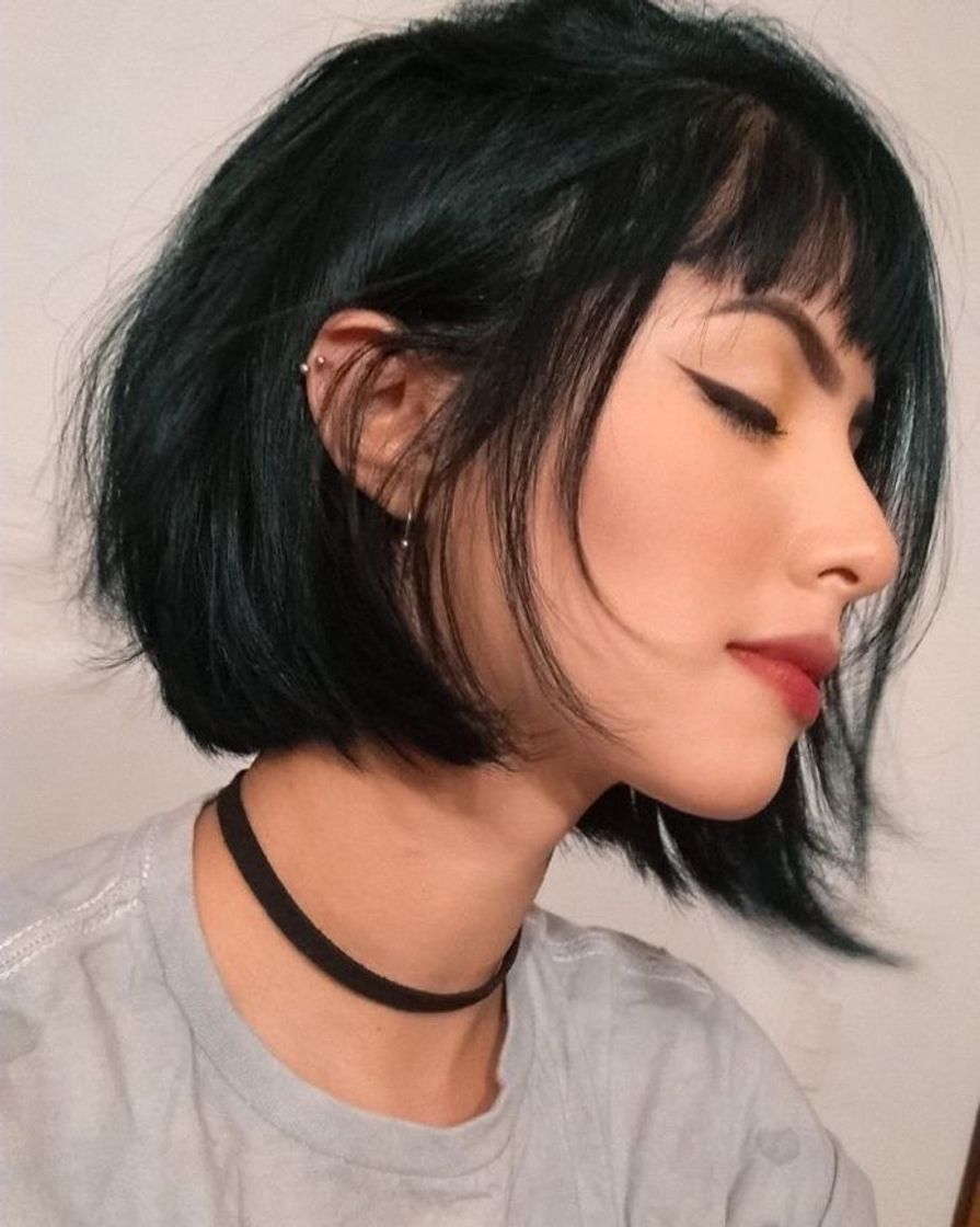 Social Cabelo curto com franja 