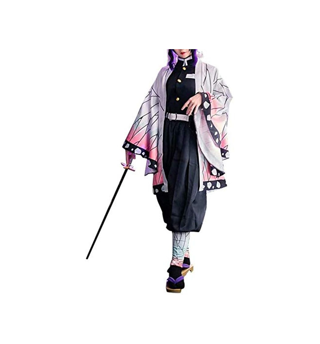 Moda BTXX Shinobu Traje Adulto Tanjirou/Nezuko/Zenitsu/Giyuu/Cosplay Traje de rol Kisatsutai Conjunto Uniforme Animado