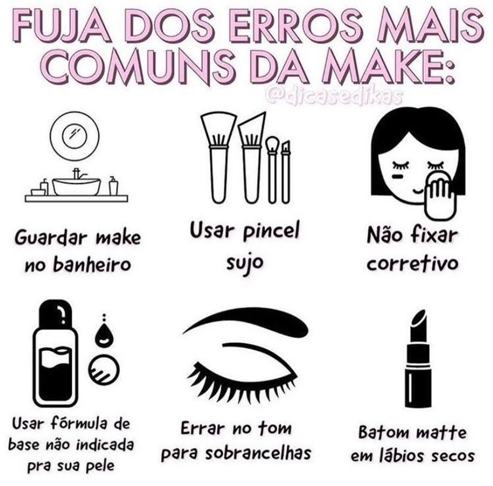 Social 6 erros na maquiagem ❌
